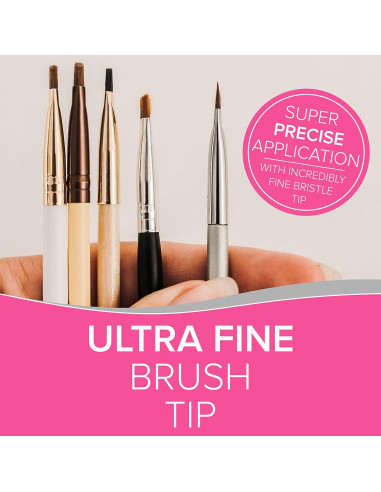 Brocha de Cejas Angulada NYK1 + Spoolie Doble Cara - Precisión