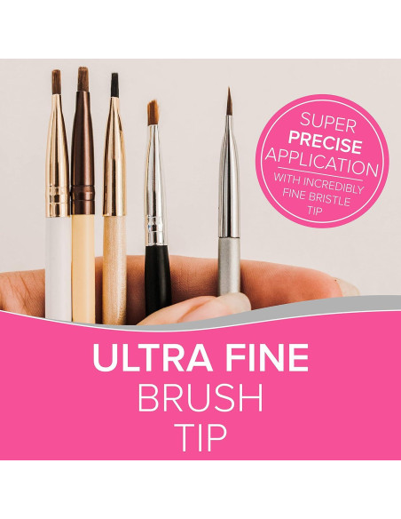 Brocha de Cejas Angulada NYK1 + Spoolie Doble Cara - Precisión