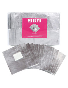 MIILYE Envolturas de Eliminador de Esmalte de Uñas 100 Pcs