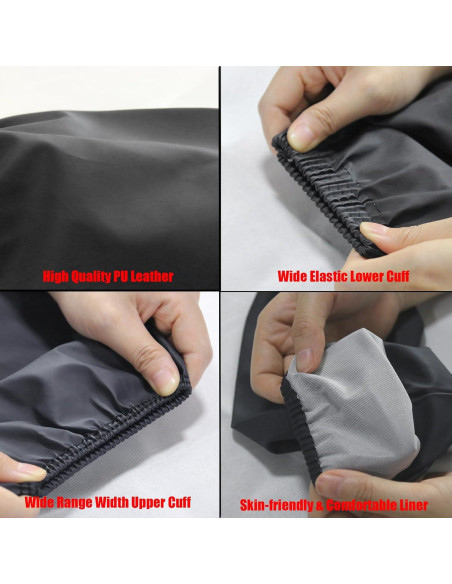 Mangas Impermeables Unisex PU 36.5cm para Cocinar y Limpiar