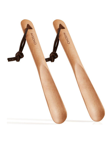 Cuchara para Zapatos CHOSIN de Madera - 2 Piezas Portátil