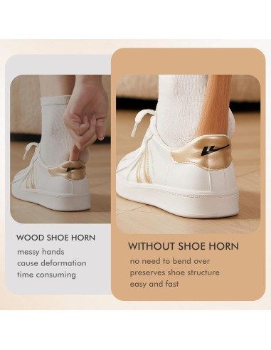 Cuchara para Zapatos CHOSIN de Madera - 2 Piezas Portátil