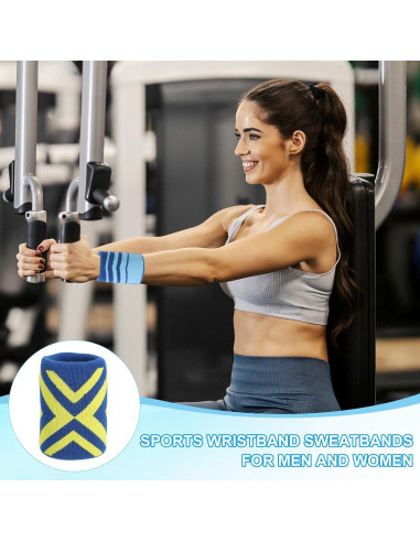 Muñequera Deportiva PATIKIL Transpirable para Baloncesto - 2 Pcs