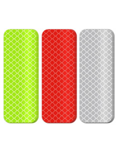 Pegatinas Reflectantes Gozantine 30 Pcs 8x3 cm Alta Visibilidad