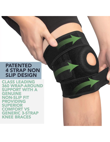 Faja de Rodilla NADUSEP Ajustable con Almohadilla Patelar 32-46 cm