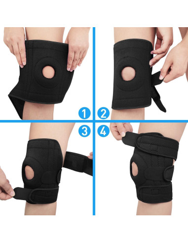 Faja de Rodilla NADUSEP Ajustable con Almohadilla Patelar 32-46 cm