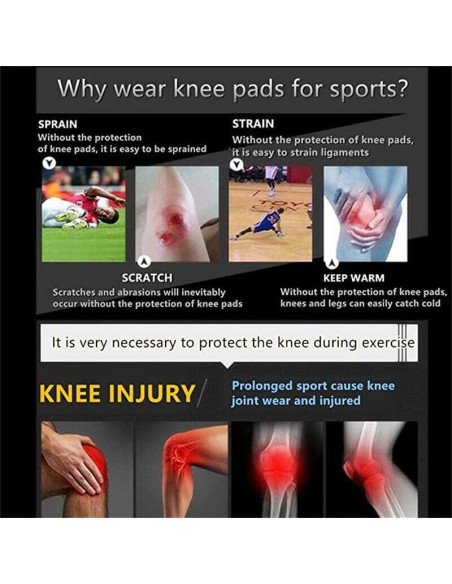 Faja de Rodilla NADUSEP Ajustable con Almohadilla Patelar 32-46 cm