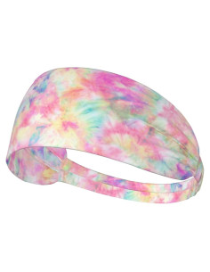 Banda para la cabeza deportiva TINUADEE unisex - Tie Dye Rosa