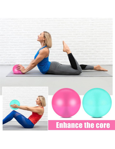 Kit de Pilates STORRVOL 21 Piezas Rosa - Anillos, Bandas y Más