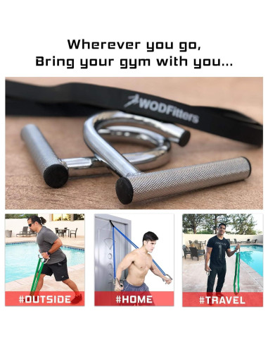 Mangos de Gimnasio WODFitters KX10 - Portátil y Resistente
