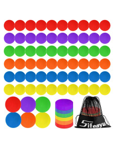 Puntos de Poliéster SIFENYU 12cm 60 Pcs Antideslizantes para Gimnasio