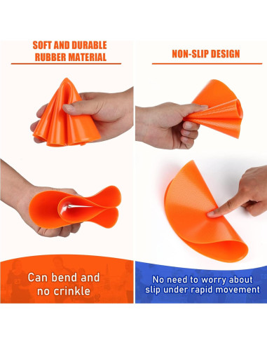 Puntos de Poliéster SIFENYU 12cm 60 Pcs Antideslizantes para Gimnasio