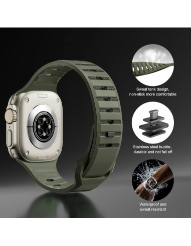 Correa DMMG para Apple Watch Ultra 49/46/45/44mm - 2 Pack Silicona