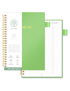 Cuaderno de Tareas Espiral ALLTREE A5 Verde 160 Páginas
