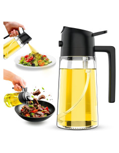 Pulverizador y dispensador de aceite 2 en 1 Genérico 470ml vidrio