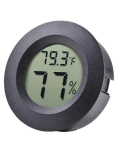 Higrómetro Termómetro Digital Veanic Redondo LCD 4.57cm