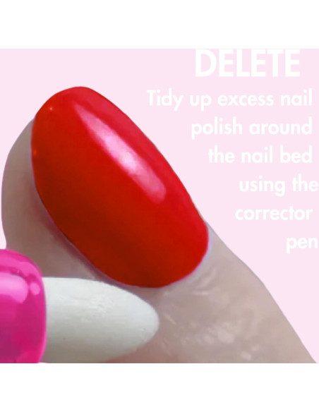 Bolígrafo Corrector 3-en-1 Lima Inc - Elimina Errores de Manicura