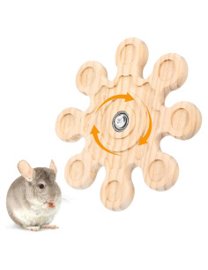 Juguete de Madera para Chinchillas Josojoou 16cm Copo de Nieve
