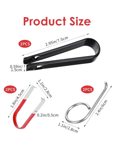 Juego de 6 herramientas Gtziqa para quitar cubiertas de tuercas