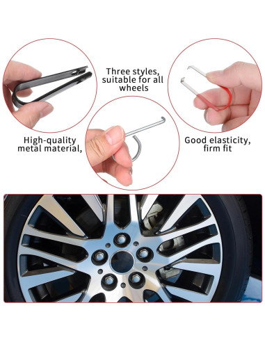 Juego de 6 herramientas Gtziqa para quitar cubiertas de tuercas