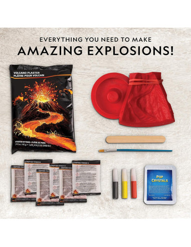 Kit de Volcán Nacional Geographic - Ciencia para Niños 8+