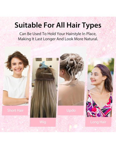 Kit de Mini Pasadores de Pelo GEEHUA 150pcs 3.5cm Negro