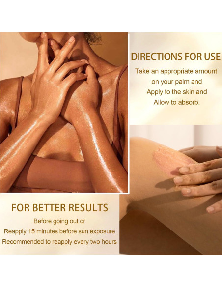 Aceite Brillante Corporal Meilury SPF 45 con Mica Rosa 109.8 ml