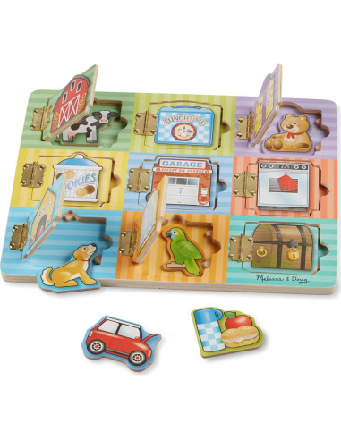 Tablero de Actividad de Madera Melissa & Doug - Esconde y Busca