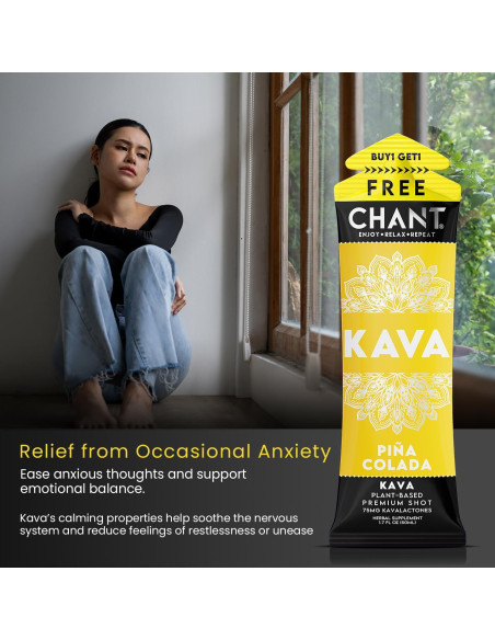 Chant Kava Shots 2 Unidades 50.3 ml Sabor Piña Colada