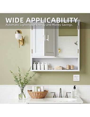 Interruptor de Luz ECOELER con Sensor de Movimiento PIR Blanco
