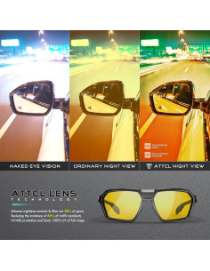 Gafas de sol polarizadas ATTCL para hombres - Modelo AT2137 2