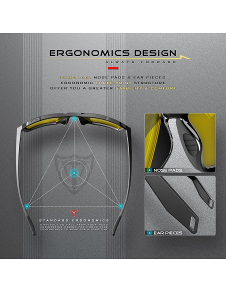 Gafas de sol polarizadas ATTCL para hombres - Modelo AT2137