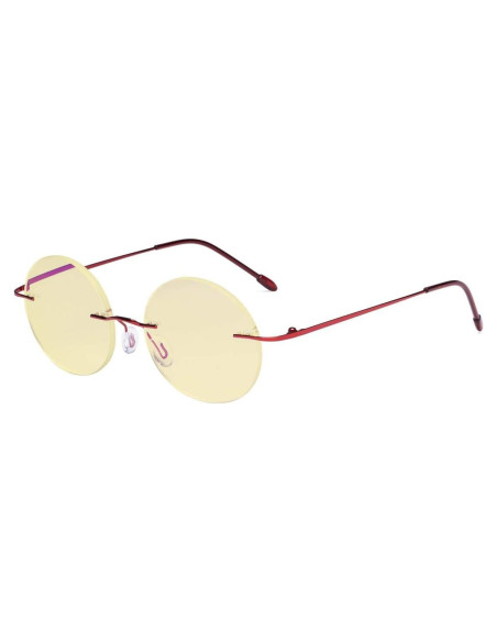 Gafas de Lectura Eyekepper Titanio Sin Montura +3.00 Lentes Naranjas