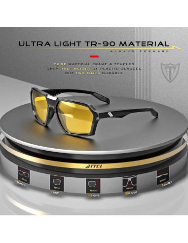 Gafas de sol polarizadas ATTCL para hombres - Modelo AT2137