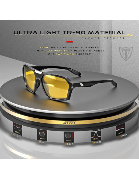 Gafas de sol polarizadas ATTCL para hombres - Modelo AT2137