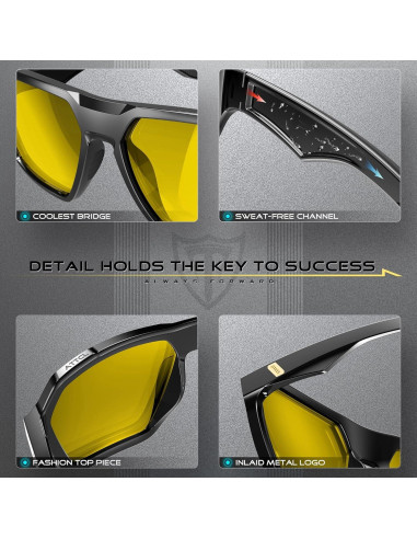 Gafas de sol polarizadas ATTCL para hombres - Modelo AT2137