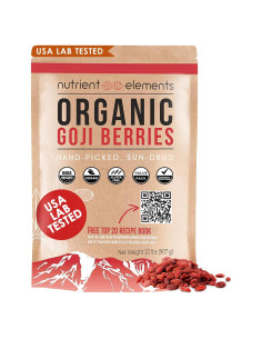 Bayas de Goji Orgánicas Elementos Nutricionales 0.23 kg