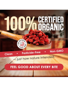 Bayas de Goji Orgánicas Elementos Nutricionales 0.23 kg 2