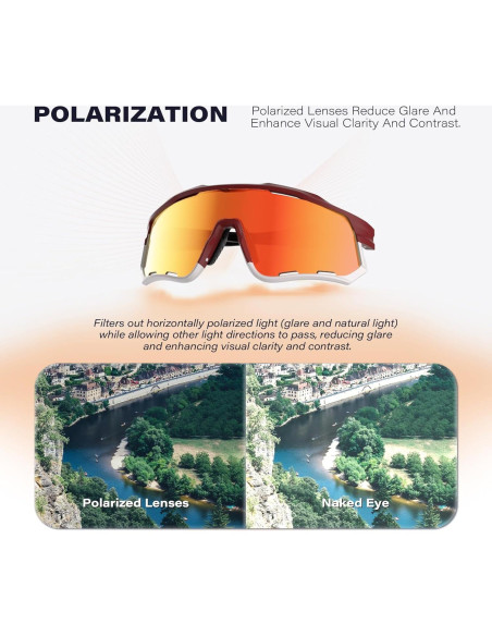 Gafas de Ciclismo GONTSAM Fotoquímicas Polarizadas UV400