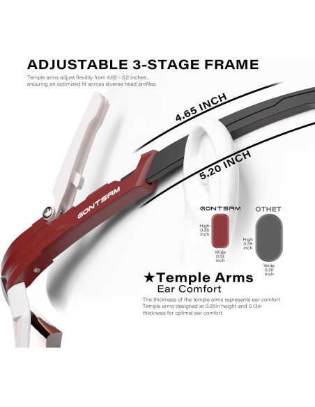 Gafas de Ciclismo GONTSAM Fotoquímicas Polarizadas UV400