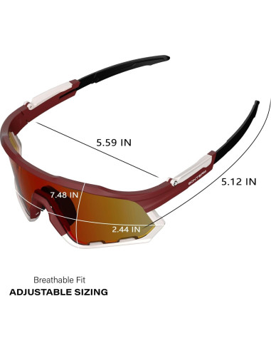 Gafas de Ciclismo GONTSAM Fotoquímicas Polarizadas UV400