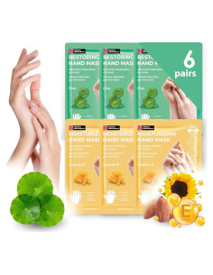 Guantes Hidratantes Derma Beauty 6 Pares Cuidado de Manos