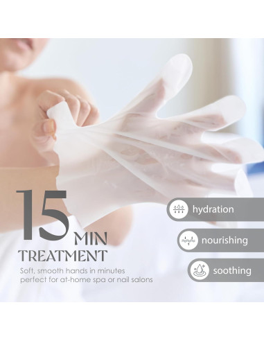 Guantes Hidratantes Derma Beauty 6 Pares Cuidado de Manos