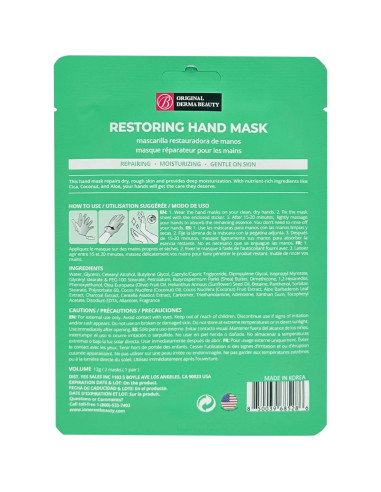 Guantes Hidratantes Derma Beauty 6 Pares Cuidado de Manos