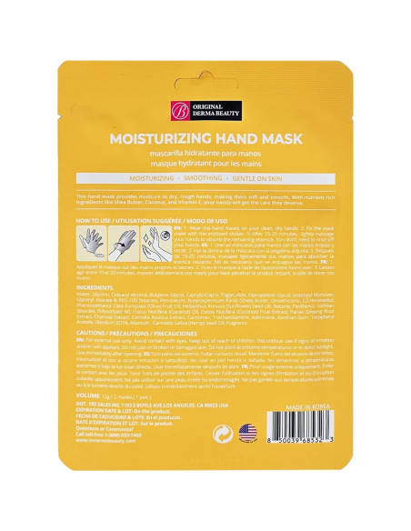 Guantes Hidratantes Derma Beauty 6 Pares Cuidado de Manos