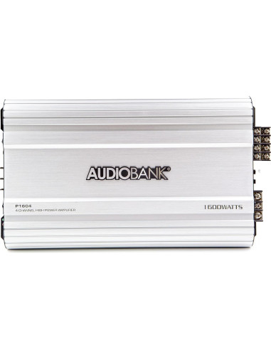 Amplificador Estéreo de Coche Audiobank P1604 1600W 4 Canales