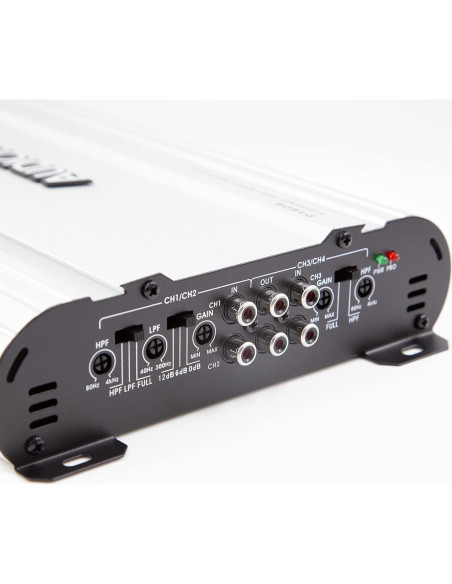 Amplificador Estéreo de Coche Audiobank P1604 1600W 4 Canales