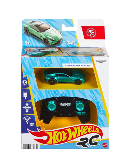 Coche de Control Remoto Aston Martin Vantage 1:64 Hot Wheels