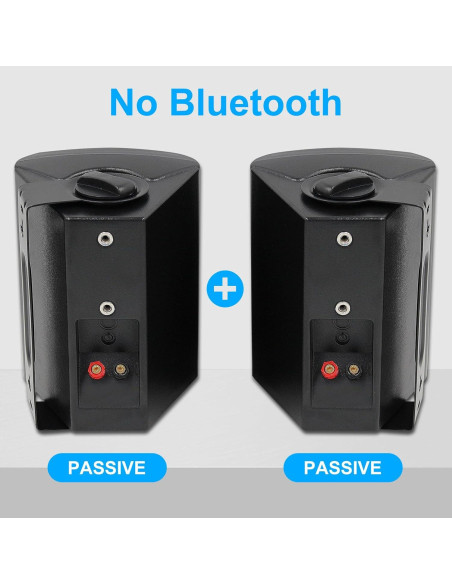 Altavoces Pasivos para Exterior Herdio HOS-401B 4" 200W Negro