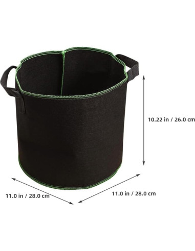 Bolsas de Crecimiento para Plantas GANAZONO 6Pcs 15L Tela Transpirable